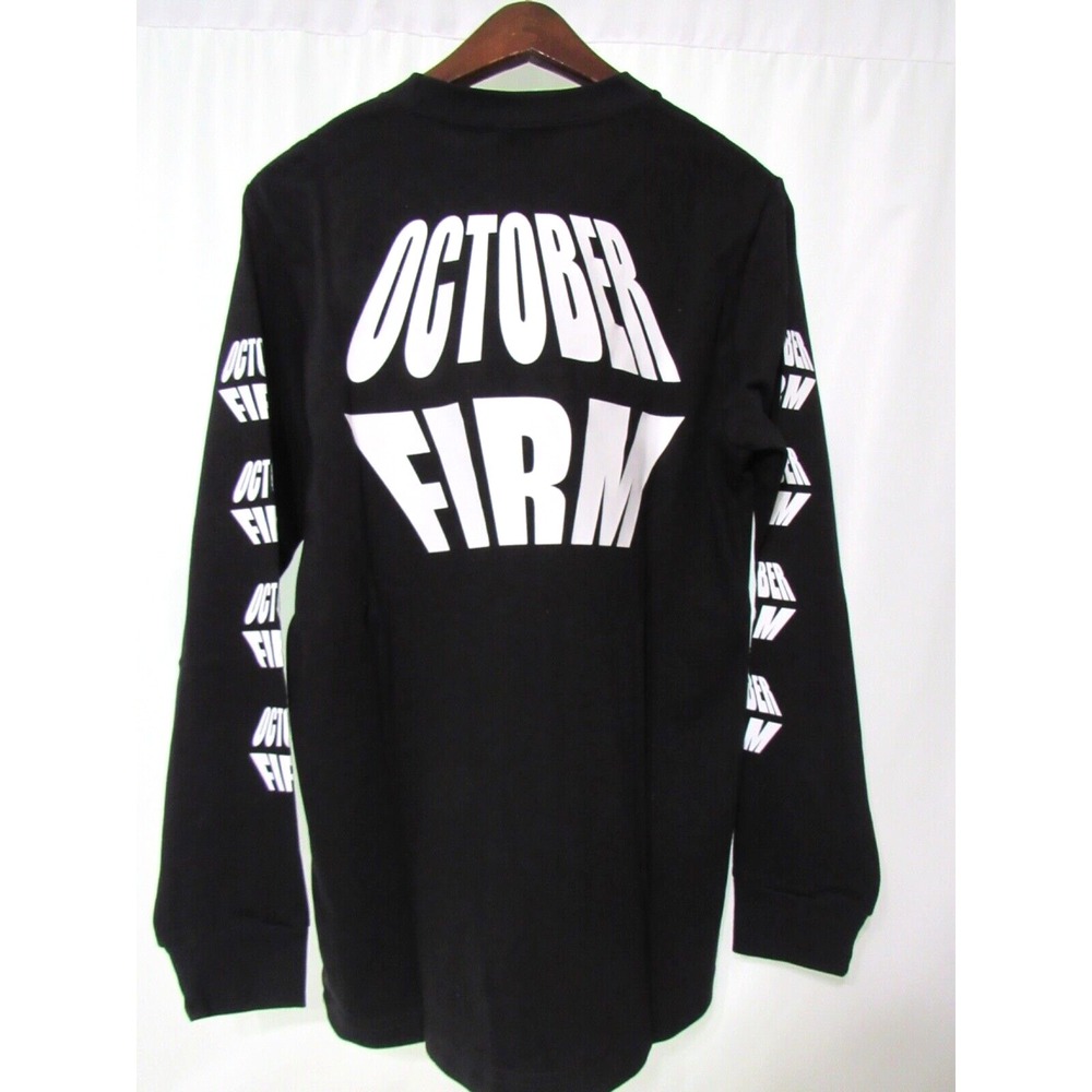 OVO Very Own October Firm Drake Black Graphic Long Sleeve T-Shirt 2017 Sz S